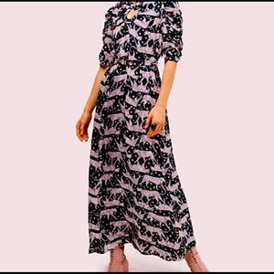Kate Spade Panther Dot Midi Dress, Sz 12